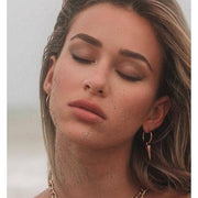 Aria Spike Hoops: Silver
