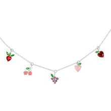 Load image into Gallery viewer, Fruit Basket Choker: Silver