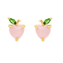 Load image into Gallery viewer, Peach Studs: Rose Gold