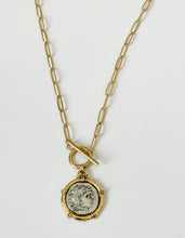 Load image into Gallery viewer, Greek Coin Necklace