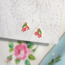 Load image into Gallery viewer, Cherry Studs: Rose Gold