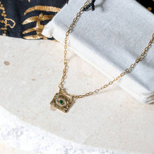 Load image into Gallery viewer, Stainless Steel Evil Eye Bar Necklace: Protection Jewelry
