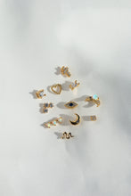 Load image into Gallery viewer, Luciana earrings - mini evil eye stud earrings: Gold