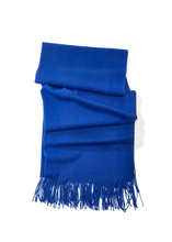 Load image into Gallery viewer, Cozy Woven Cashmere Wrap Shawl Scarf Throw: Black