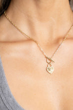 Load image into Gallery viewer, Heart Locked Toggle Necklace