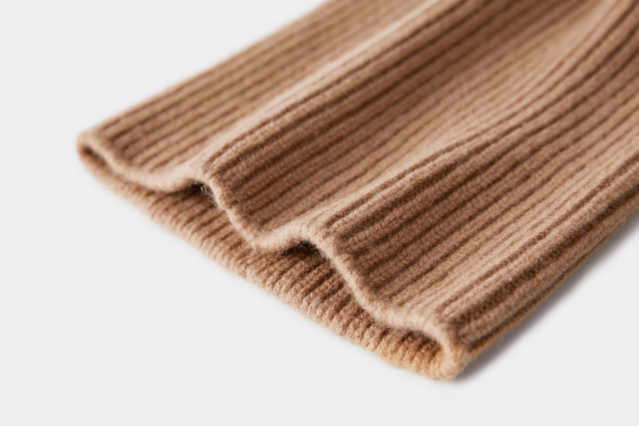 Camel Cashmere Wool Beanie