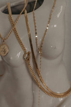 Load image into Gallery viewer, Isla necklace - dapped chain lariat necklace: 16" + 1.5" ext