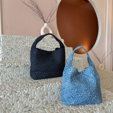 Load image into Gallery viewer, Johanna Denim Large Shoulder Bag