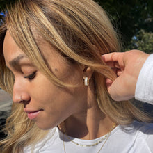 Load image into Gallery viewer, Esther Gold Diamond Hoops