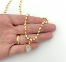Load image into Gallery viewer, Moonstone Necklace : Staple Chain