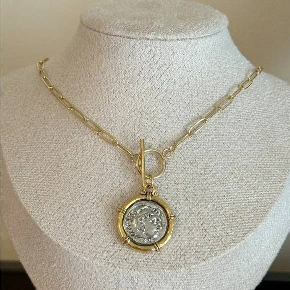 Greek Coin Necklace