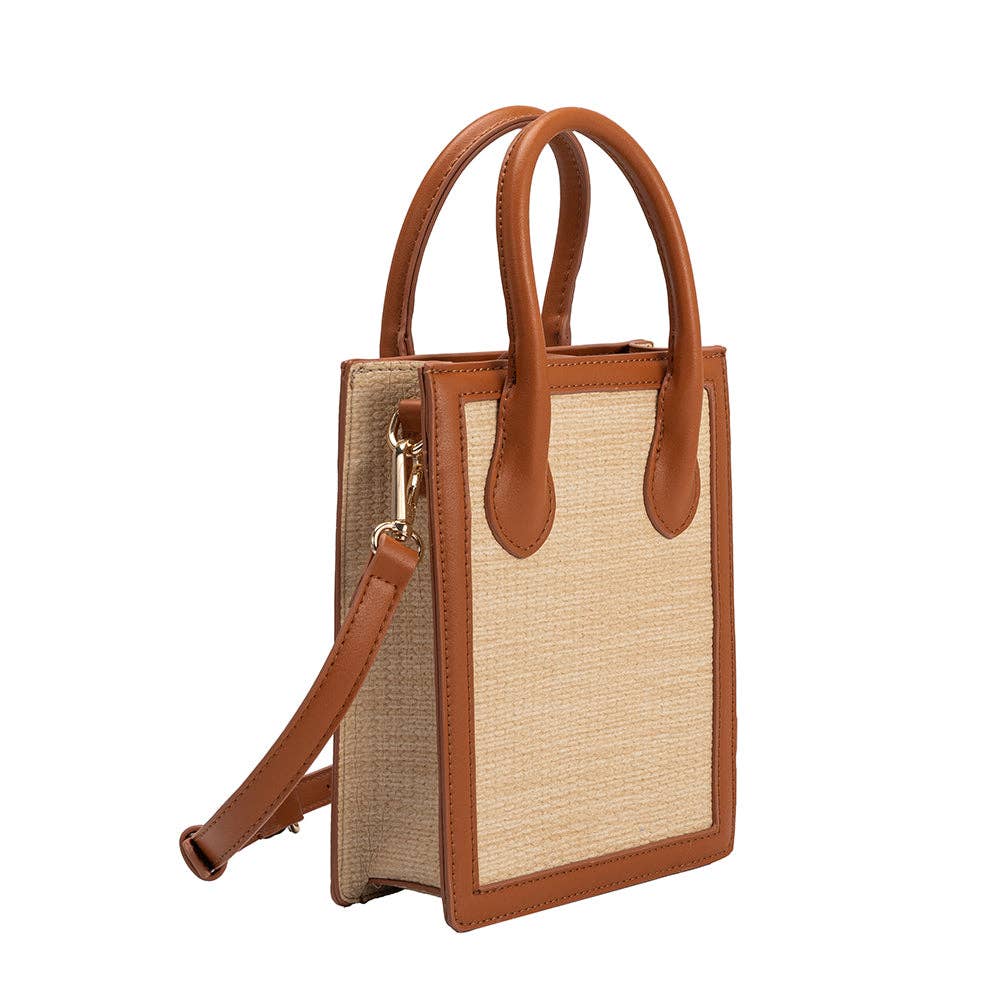 Roberta Straw Small Tote Bag