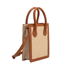 Load image into Gallery viewer, Roberta Straw Small Tote Bag