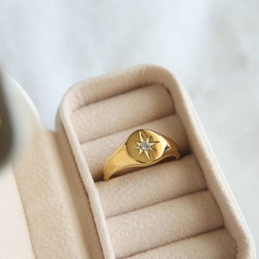 Star Signet Ring: 6
