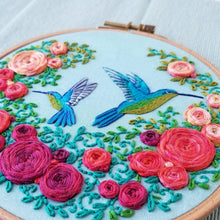 Load image into Gallery viewer, Summer Hummingbird Embroidery Kit