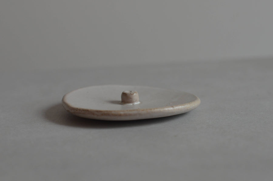 Light Gray Ceramic Incense Holder