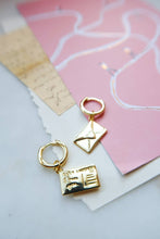 Load image into Gallery viewer, Love Letter Postcard Earrings