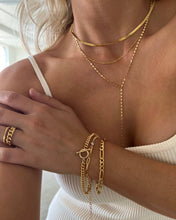 Load image into Gallery viewer, Isla necklace - dapped chain lariat necklace: 16" + 1.5" ext