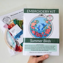 Load image into Gallery viewer, Summer Hummingbird Embroidery Kit