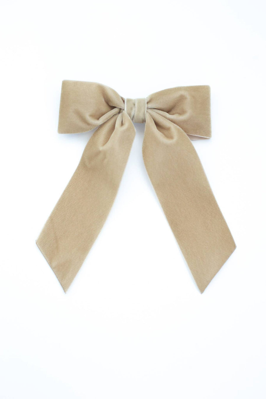 Large Velvet Hair Bow Barrette for Women | Bailee Bow: Wine