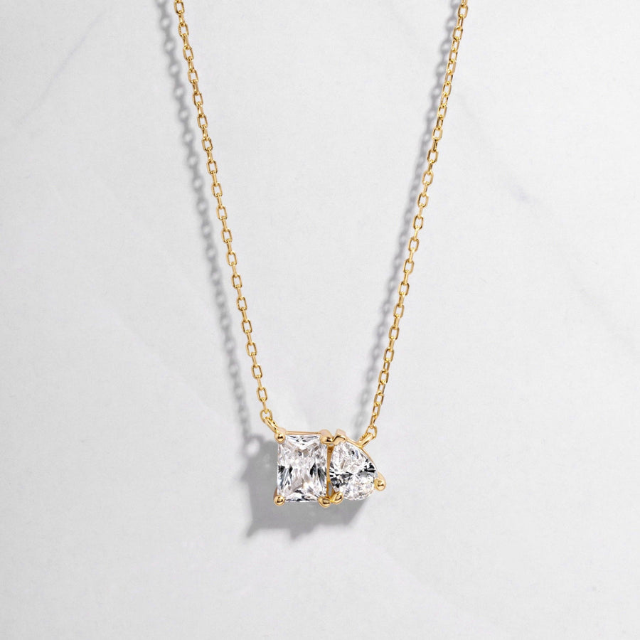 Toi et Moi Necklace: Gold