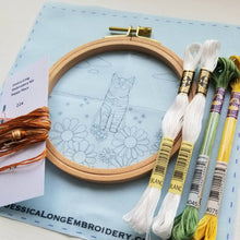 Load image into Gallery viewer, Happy Cat Embroidery Kit