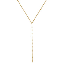 Load image into Gallery viewer, Isla necklace - dapped chain lariat necklace: 16" + 1.5" ext