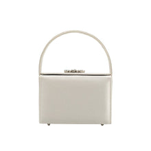 Load image into Gallery viewer, Liliana White Satin Jeweled Crossbody Bag