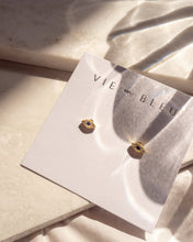 Load image into Gallery viewer, Luciana earrings - mini evil eye stud earrings: Silver