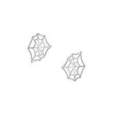 Load image into Gallery viewer, Spiderweb Studs: 18K Gold Plated