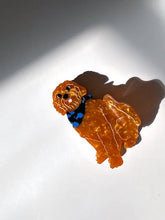 Load image into Gallery viewer, Hand-painted Golden Doodle Dog Claw Hair Clip | Eco-Friendly: Apricot