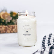 Good Tidings - Soy Wax Mason Jar Candle: 16 oz