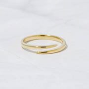 Open Spiral Ring: Gold / 7