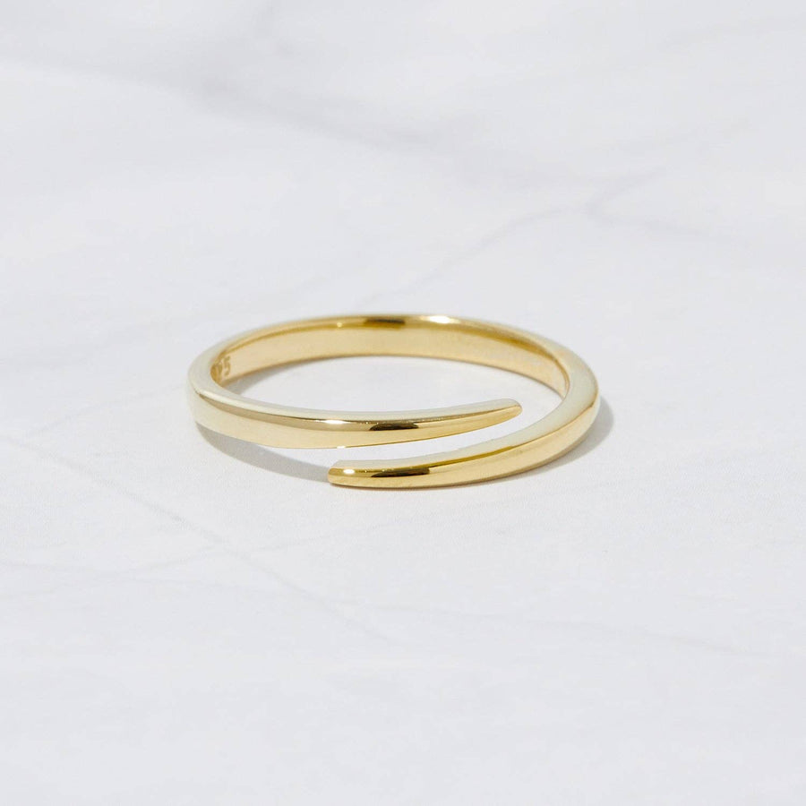 Open Spiral Ring: Gold / 7