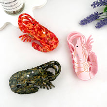 Load image into Gallery viewer, Lobster Pearl-Embellished Acetate Hair Claw Clip: Pink