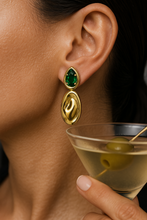 Load image into Gallery viewer, Virginia Emerald Drop Earring