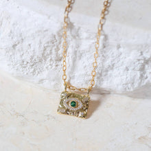 Load image into Gallery viewer, Stainless Steel Evil Eye Bar Necklace: Protection Jewelry