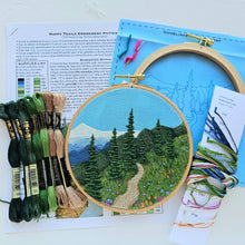 Load image into Gallery viewer, "Happy Trails" Landscape Embroidery Kit
