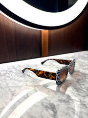 Spot Me If You Can Mixed Print Sunglasses