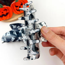 Load image into Gallery viewer, 3.4 inch Halloween pumpkin hair clip: Ghost