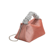 Load image into Gallery viewer, Estela Blush Velvet Top Handle Bag