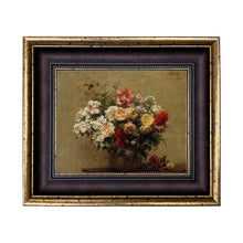 Load image into Gallery viewer, Summer Flowers Framed Oil Painting Print on Canvas: 8" x 10"
