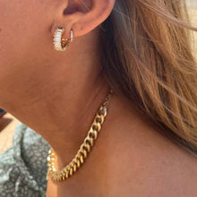 Load image into Gallery viewer, Esther Gold Diamond Hoops