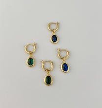 Load image into Gallery viewer, Piedritas Hoops: Blue