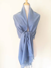 Load image into Gallery viewer, Cashmere All-in-one scarf + shawl + blanket for any Occasion: Black
