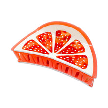 Load image into Gallery viewer, Large Grapefruit Slice Hair Claw Clip