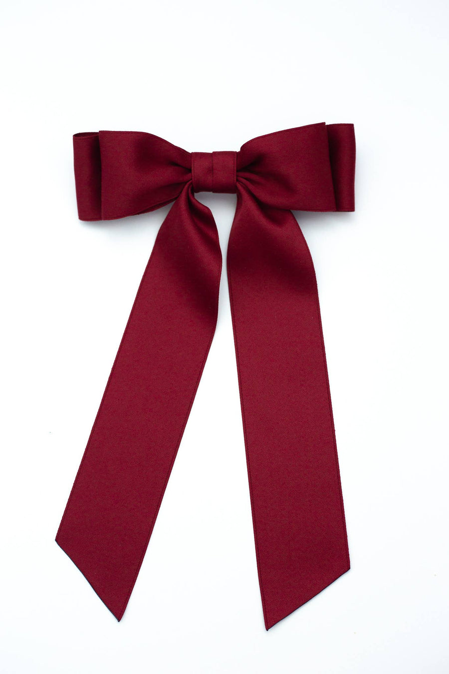 Oversized Matte Satin Hair Bow Barrette | Stella Bow OS: Hazelnut