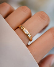 Load image into Gallery viewer, CZ Dome Ring: Gold / 7