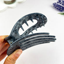 Load image into Gallery viewer, Oversized Minimal Solid Hollow Alligator Clip-Summer gift: Beige