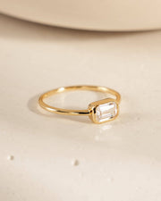 Baguette Bezel Ring: Gold / 7